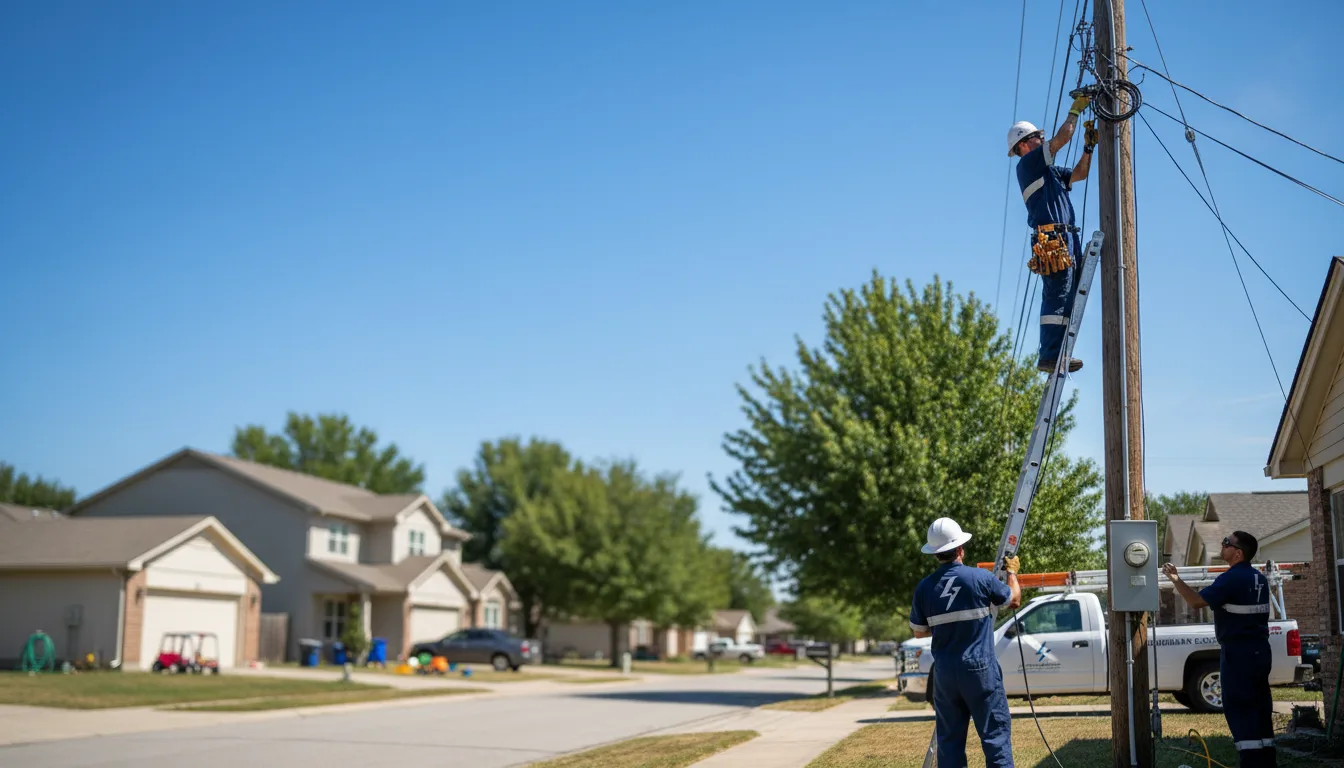 Residential electrician providing installation services in Wendover, UT